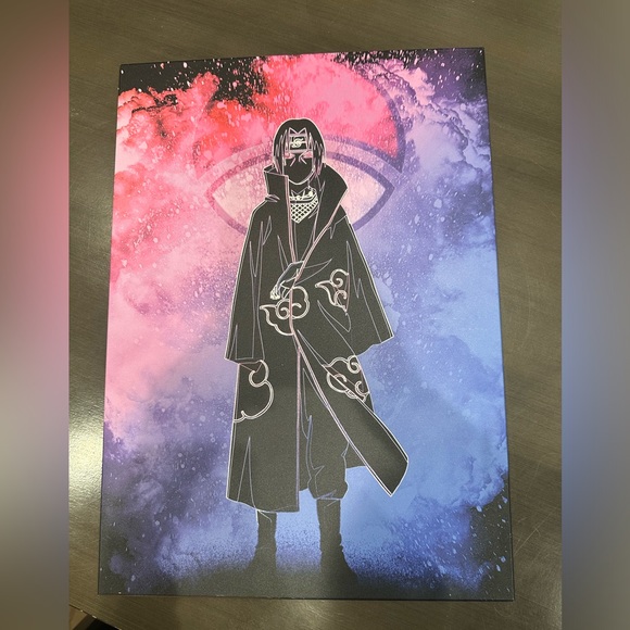 Displate - Naruto Itachi Uchiha Akatsuki Abstract METAL poster - Picture 1 of 4